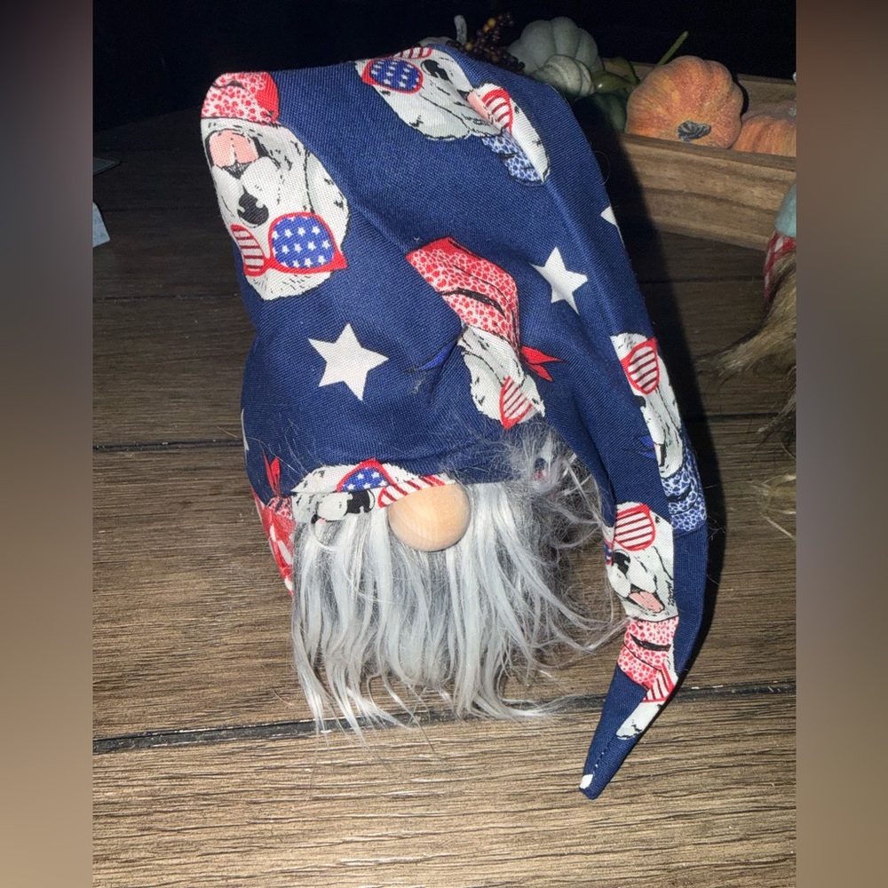 Patriotic Dog  Bean‎ Bag Gnome Plush
